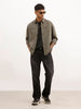 Solid Double Pocket Full Sleeve Shirt | Dark Grey | WSH01FSCM7036W