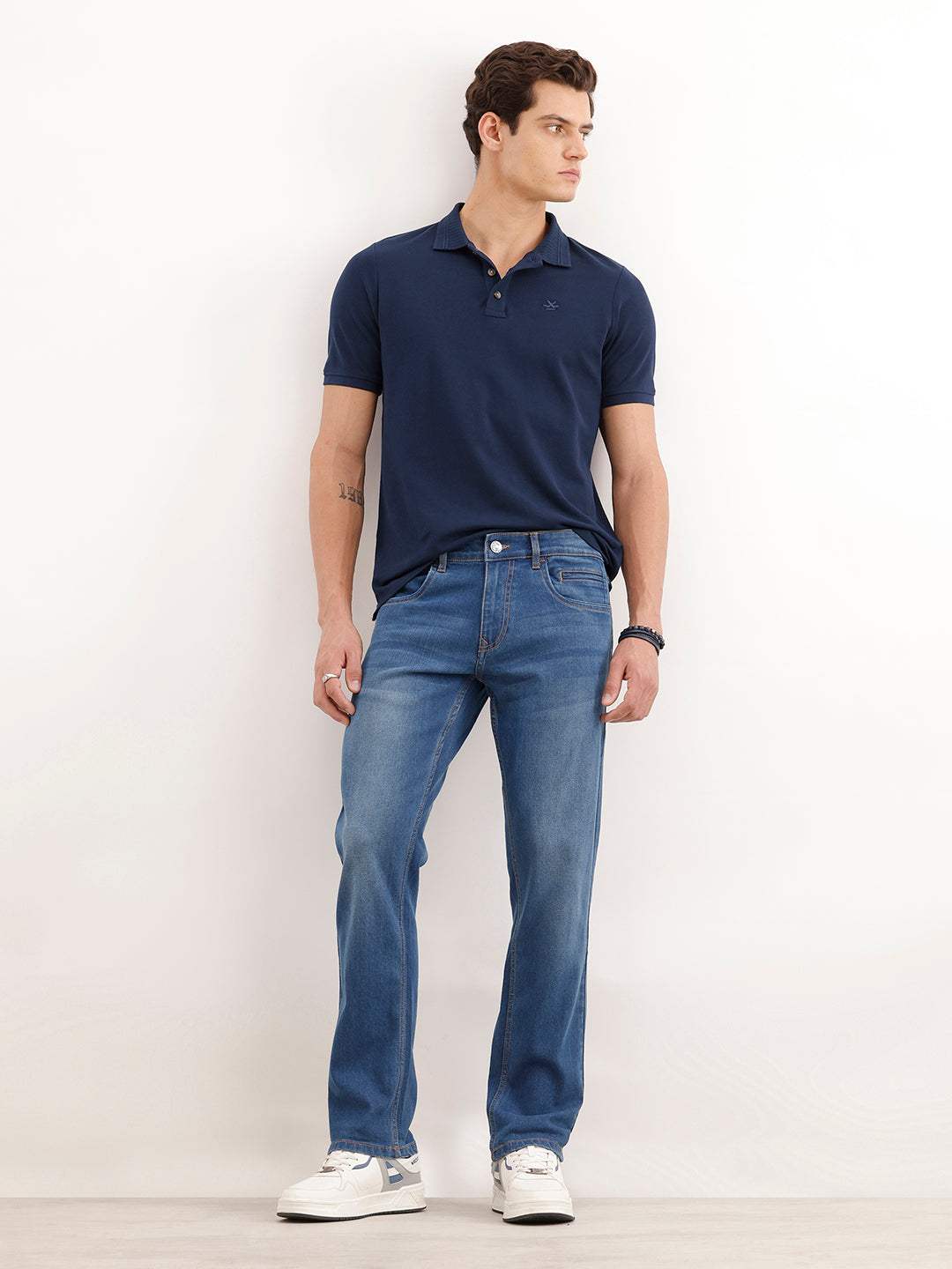 Classic Straight Fit Denim Jeans  | Light Blue