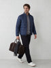 Solid Regular Fit Puffer Jacket | Blue