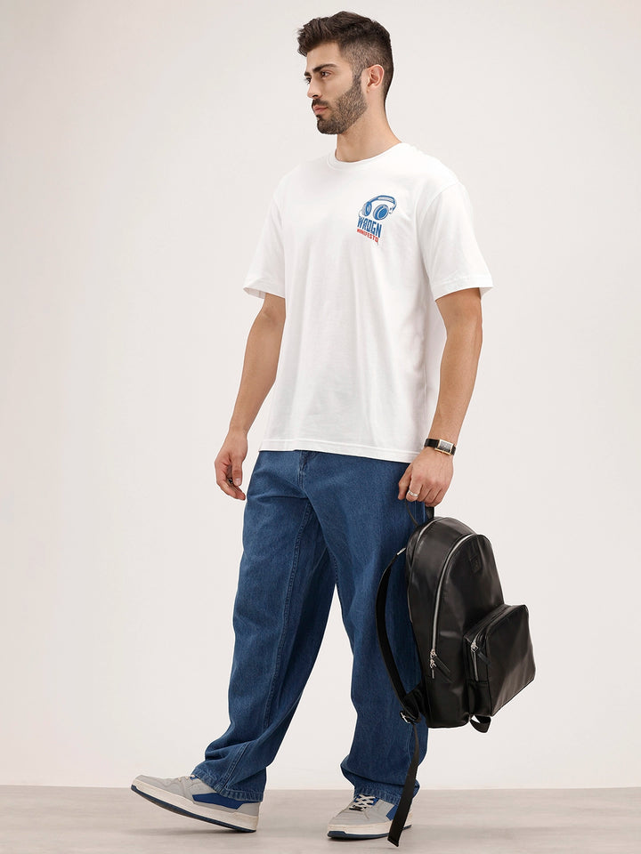Oversized Backprinted T-Shirt | White