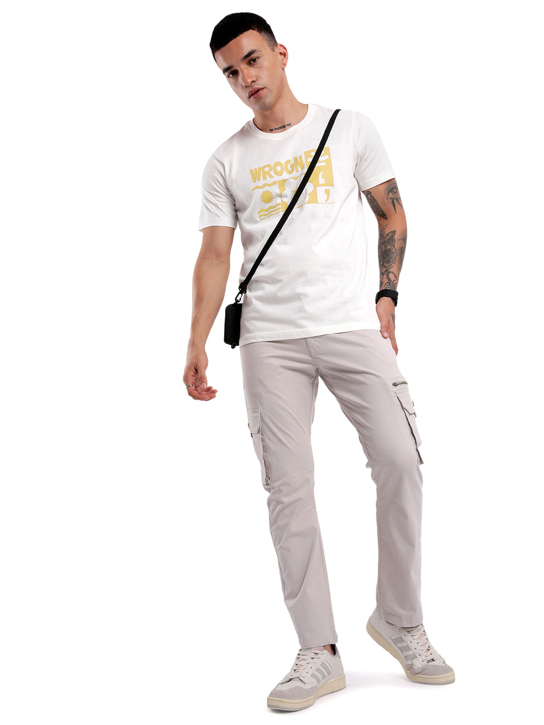 Grey Stone Cargo Trouser