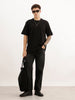 Solid Oversized Fit T-Shirt | Black | WRTS1737M