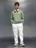 Men's Straight Fit 3D Pocket Cargo  |  Off White