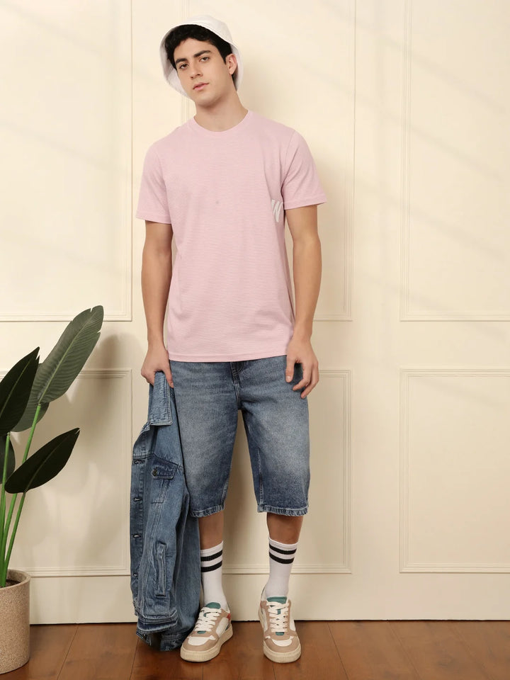 Drop Logo Pink T-Shirt