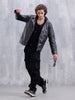 Men’s Black Slim Fit Biker Jacket | Black