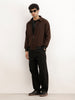 Classic Regular Fit Herringbone Brushed Jacket | Wine