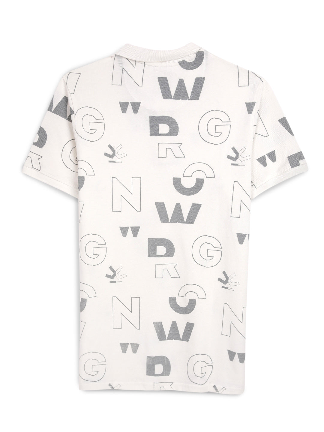 Typographic AOP Slim Fit Polo