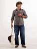 Loose Fit Faded Denim Jeans | Blue