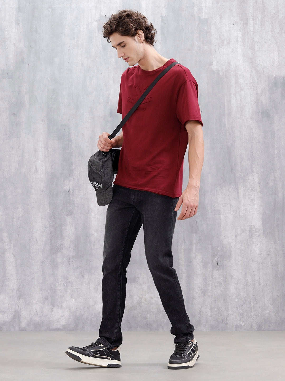 Men's Casual Slim Fit Jeans | Dark Stone