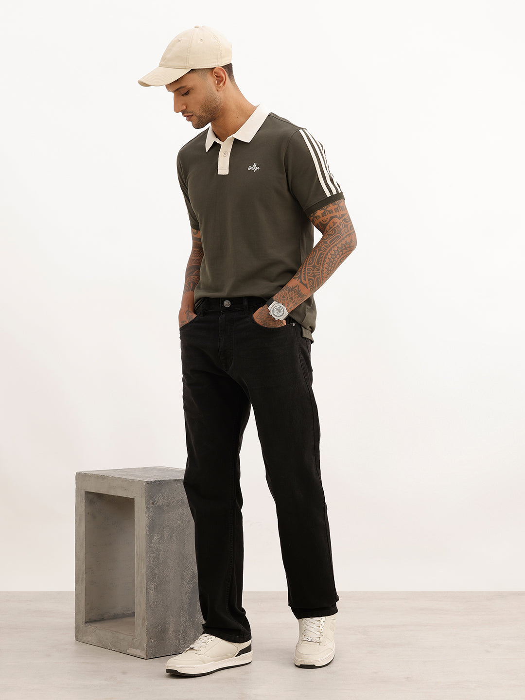 Solid Anti Fit Denim Jeans | Black