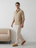 Comfort Fit Checkered Shirt | Khaki