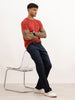 Solid Straight Fit Denim Jeans | Black