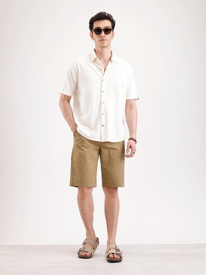 Classic Slim Fit Shorts   |  Khaki