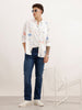 Regular Fit AOP Full Sleeve Shirt | White | WOSH0438M