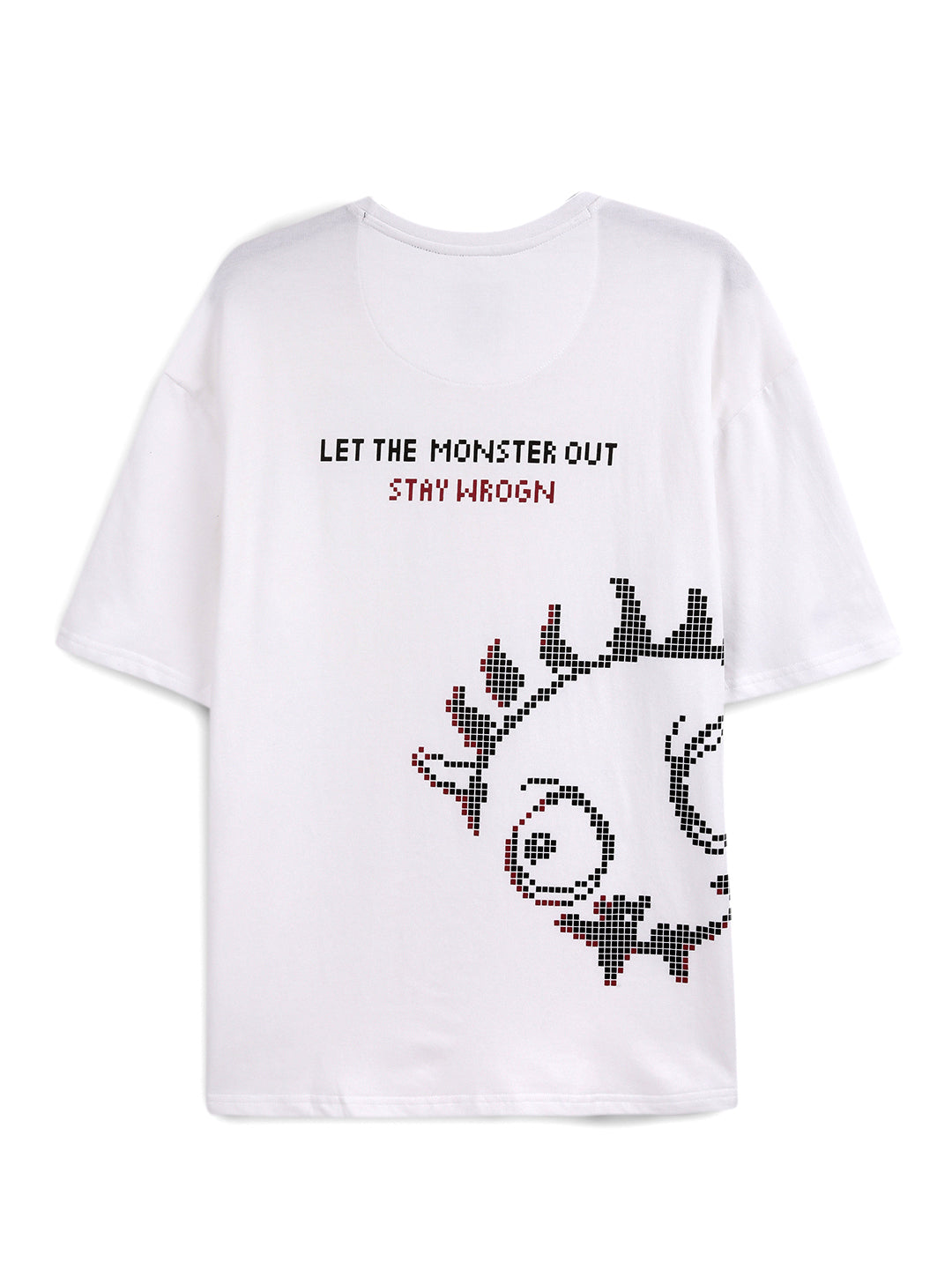 Let The Monster Out White Oversized T-Shirt