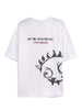 Let The Monster Out White Oversized T-Shirt