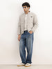 Solid Comfort Fit Puffer Jacket | Grey