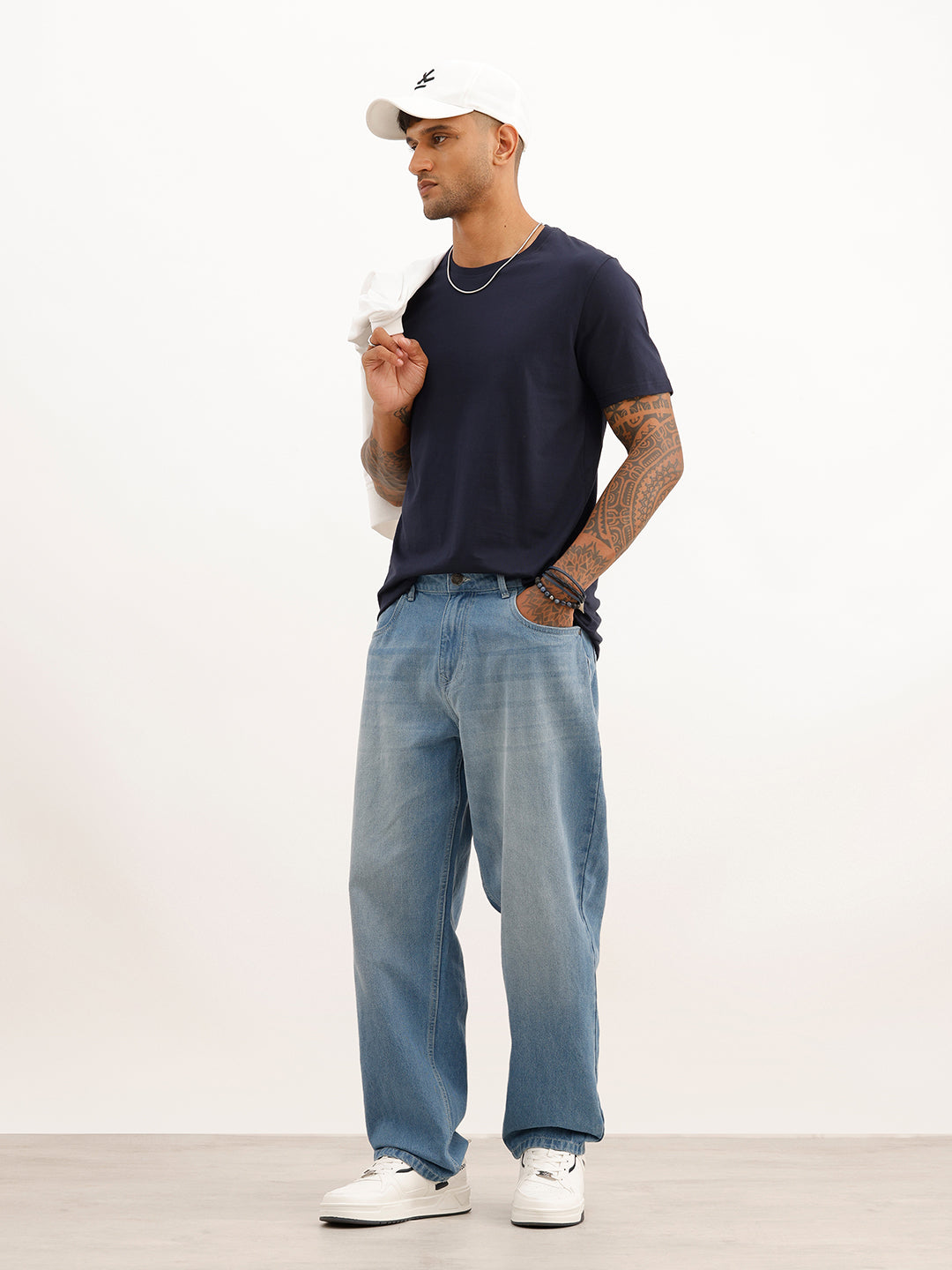 Core Basics Slim Fit T-Shirt | Essential  | Navy Blue