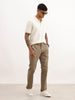 Solid Straight Fit Trouser | Olive
