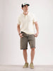 Textured Slim Fit Polo T-Shirt  | Yellow