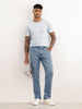 Slim Fit Faded Denim Jeans | Light Blue