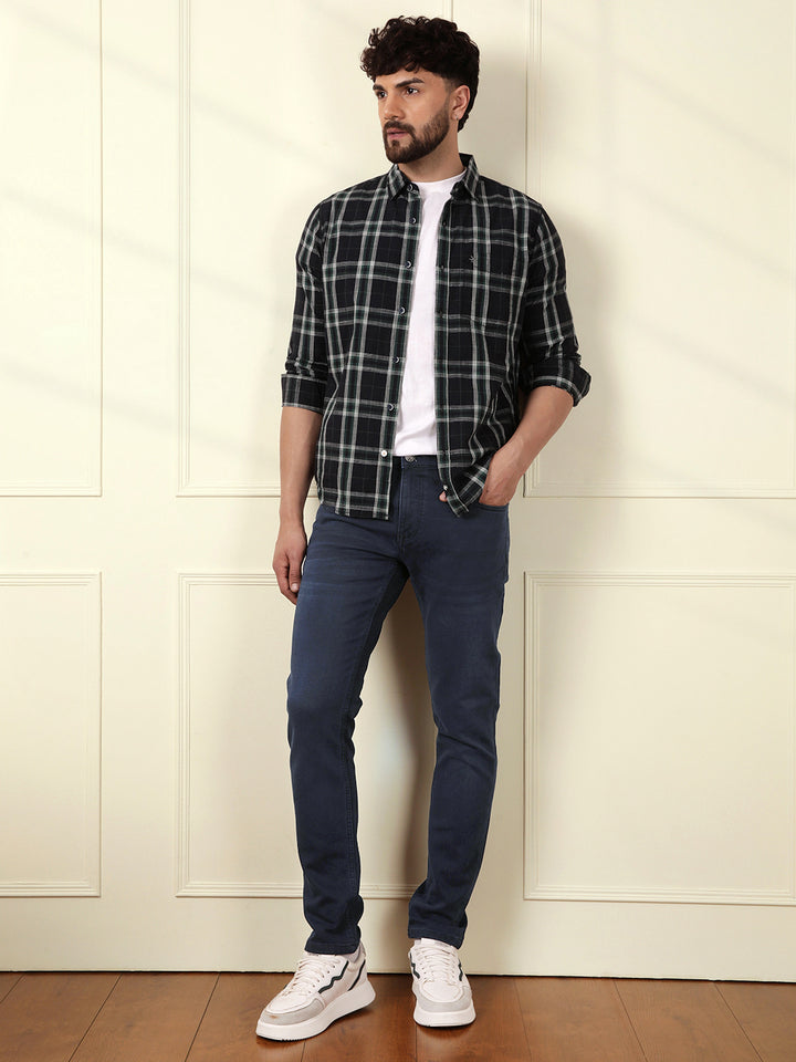 Casual Stretch Slim Fit Jeans | Blue