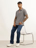 Classic Slim Fit Tipping Collar Polo T-Shirt | Grey