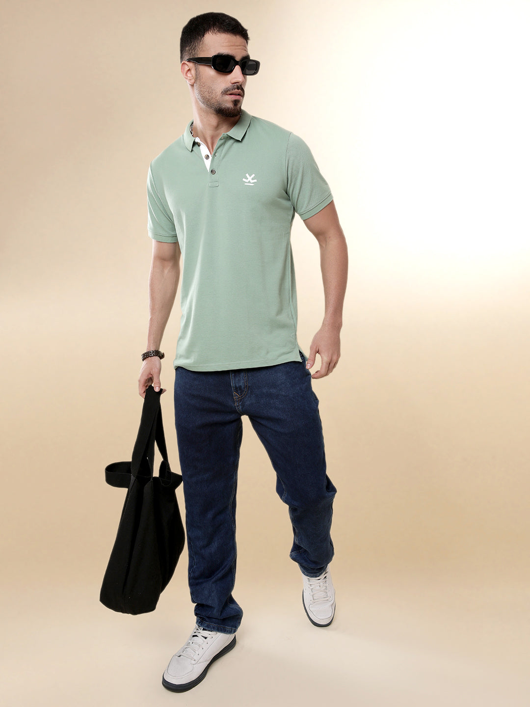 Basic Green Pop Polo T-Shirt