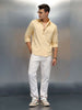 Men's Casual Regular Fit Shirt | Khaki