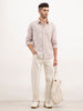 Slim Fit Striped Shirt | Brown