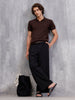Premium Flat Knit Slim Fit Polo T-Shirt | Brown
