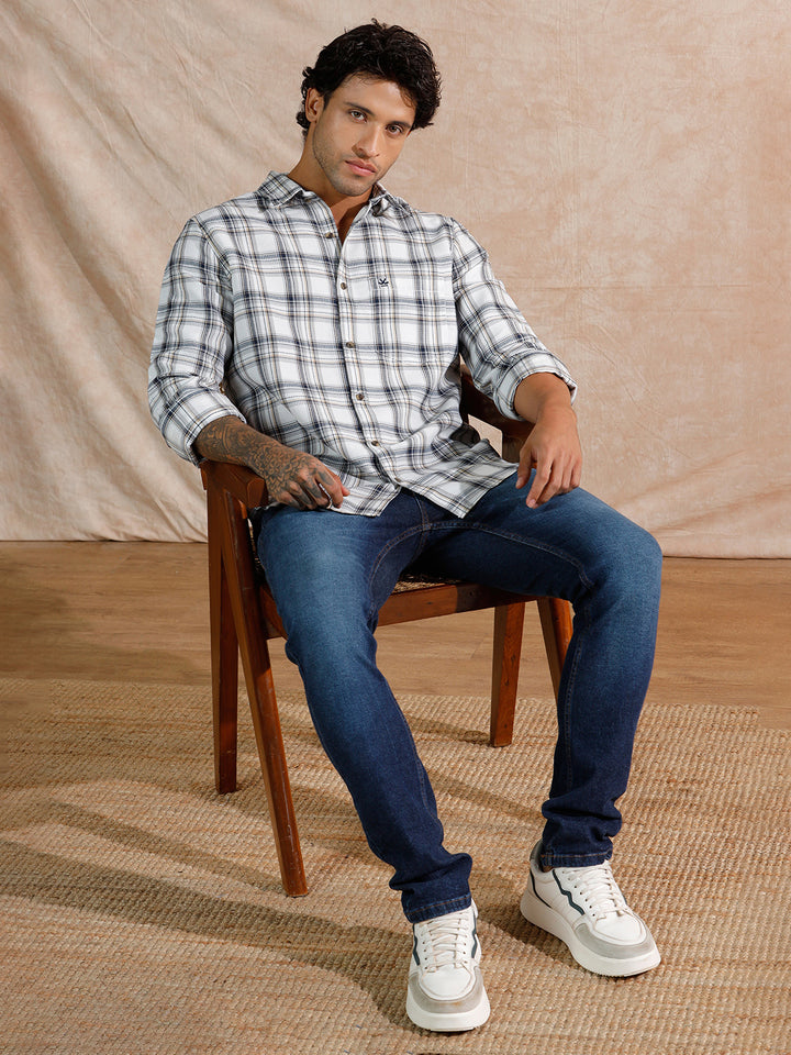 Dobby Textured Regular Fit Shirt | Black