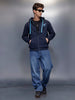 Men's Comfort Fit Hooded Sweatshirt   |  Navy Blue