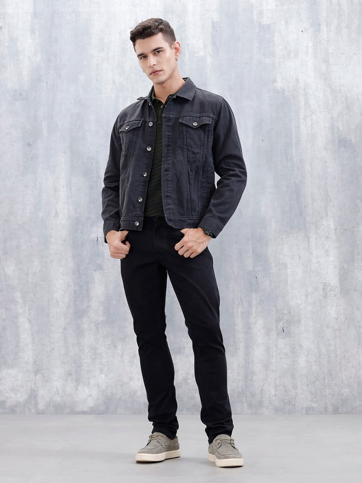 Men's Casual Slim Fit Jeans | Black