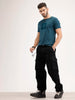 Slim Fit Flock Printed T-Shirt | Teal