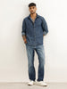 Washed Regular Fit Denim Shirt | Blue