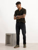Washed Slim Fit Denim Jeans | Black