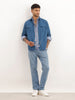 Regular Fit Double Pocket Shirt | Blue