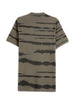 Classic Olive Abstract Printed Polo T-Shirt