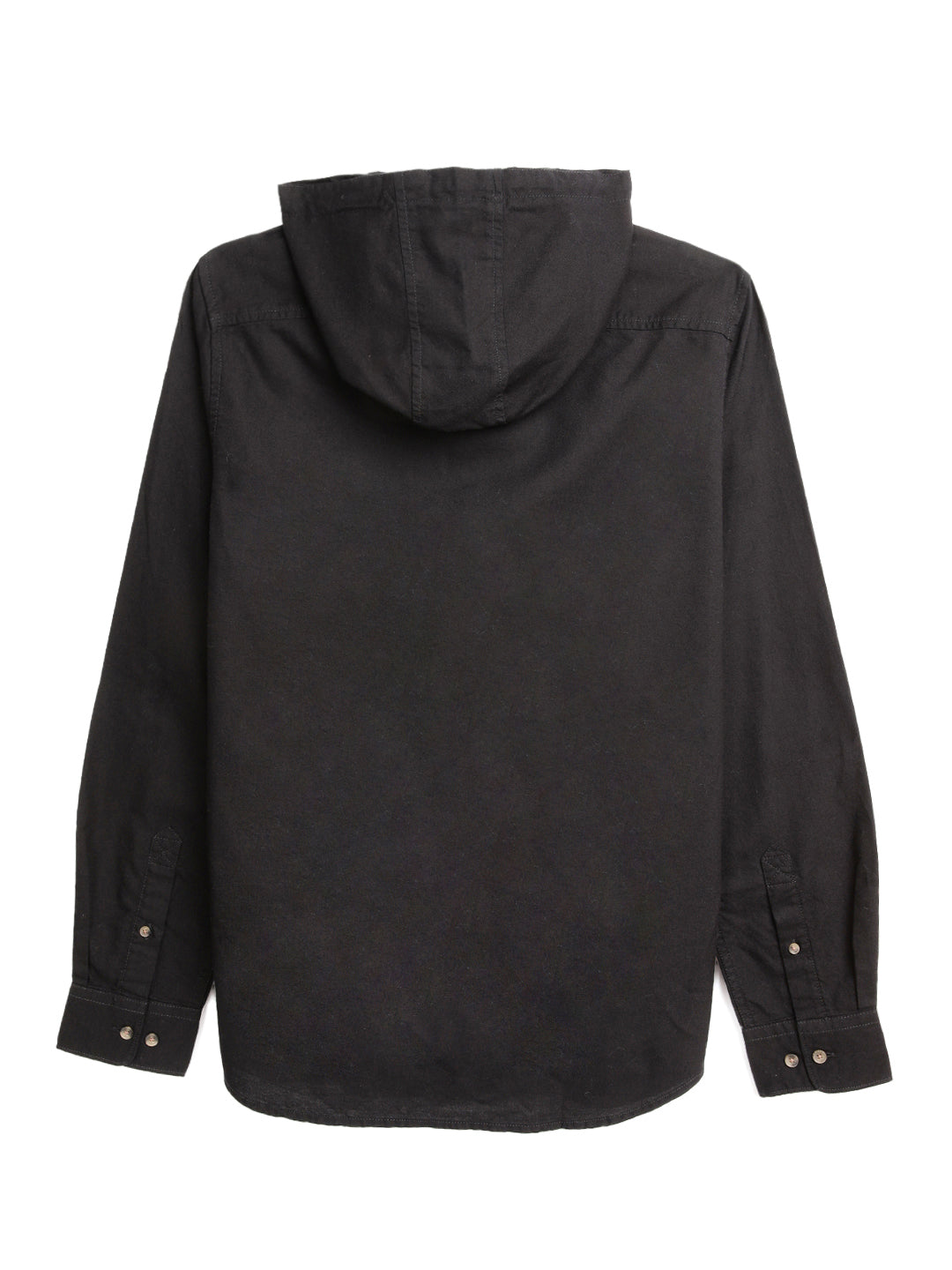 Elite Black Hooded Shirt