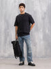 Graphic Printed Tshirt With Back Print | Black