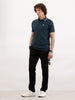 Slim Fit Tipping Collar Polo T-Shirt | Teal