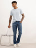 Slim Fit Faded Denim Jeans | Blue