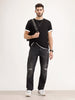 Anti Fit Distressed Denim Jeans | Black