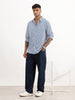 Classic Striped Full Sleeve Shirt | Blue