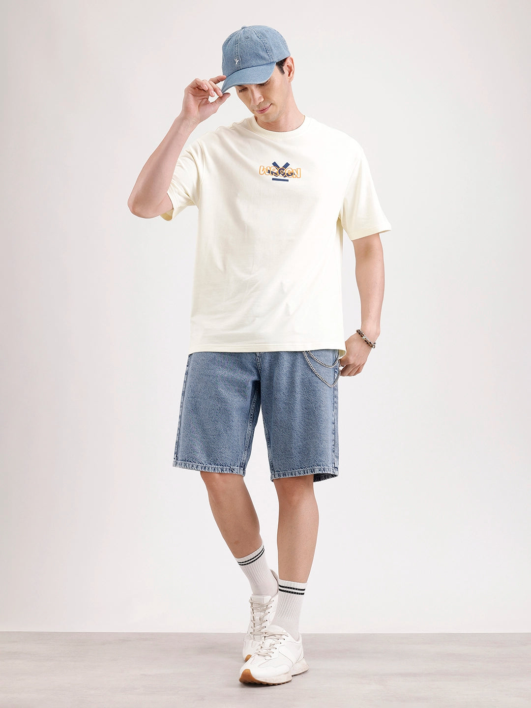 Classic Oversized Back Printed T-Shirt  | Yellow