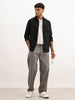 Solid Loose Fit Drawstring Trouser | Grey