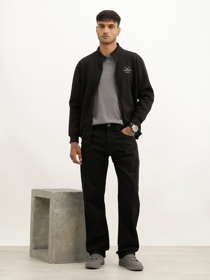 Solid Anti Fit Denim Jeans | Black