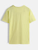 Solid Lemon Crew Neck T-Shirt
