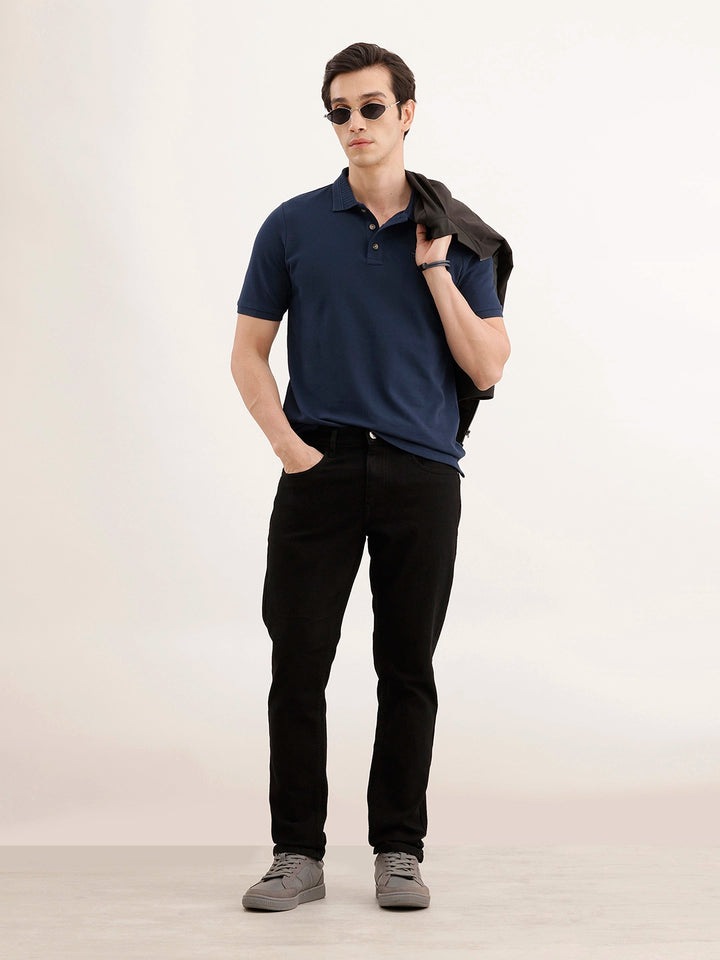 Classic Slim Fit Denim Jeans | Black